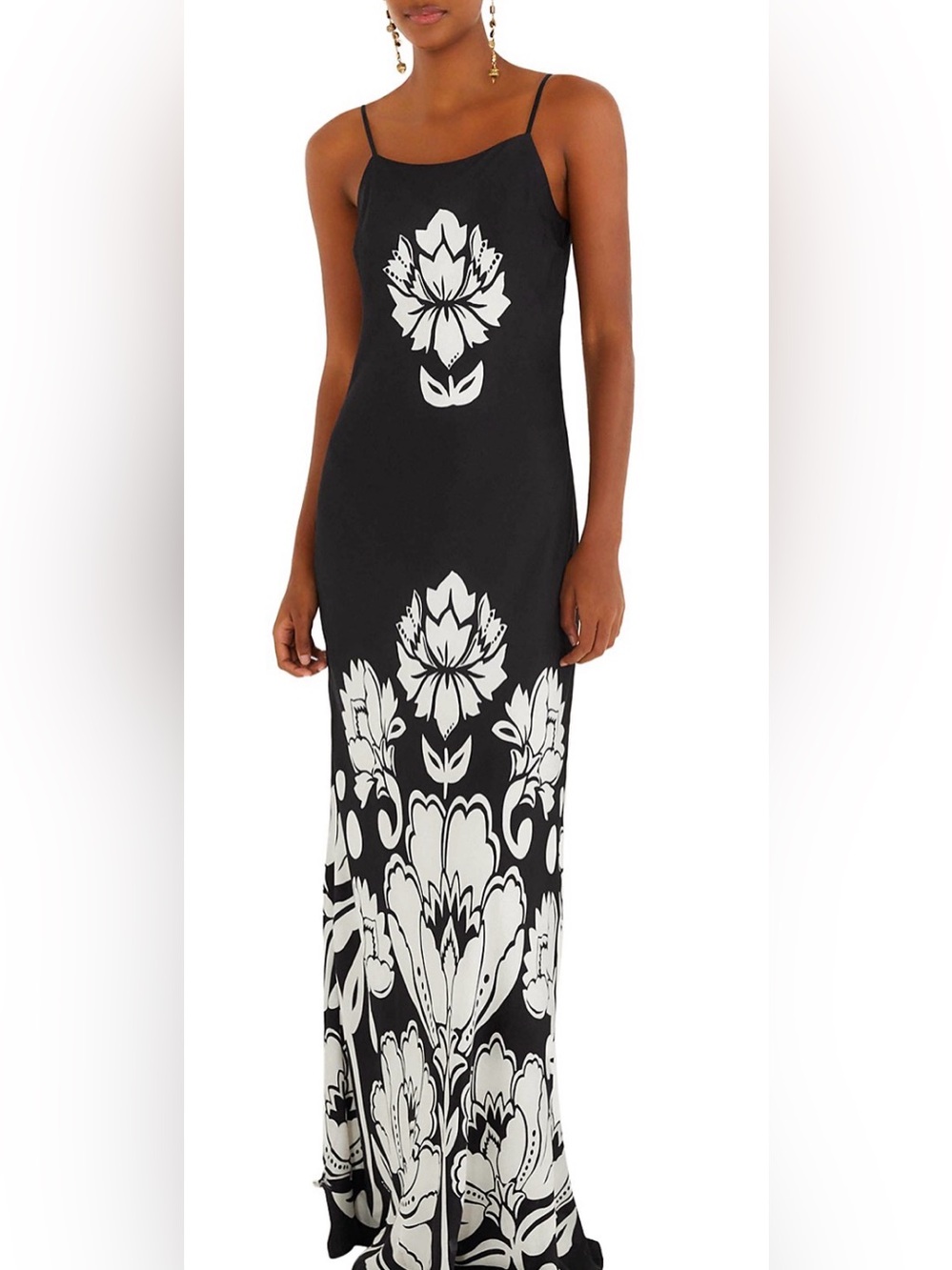 FARM Rio Arabesque Maxi Slip Dress